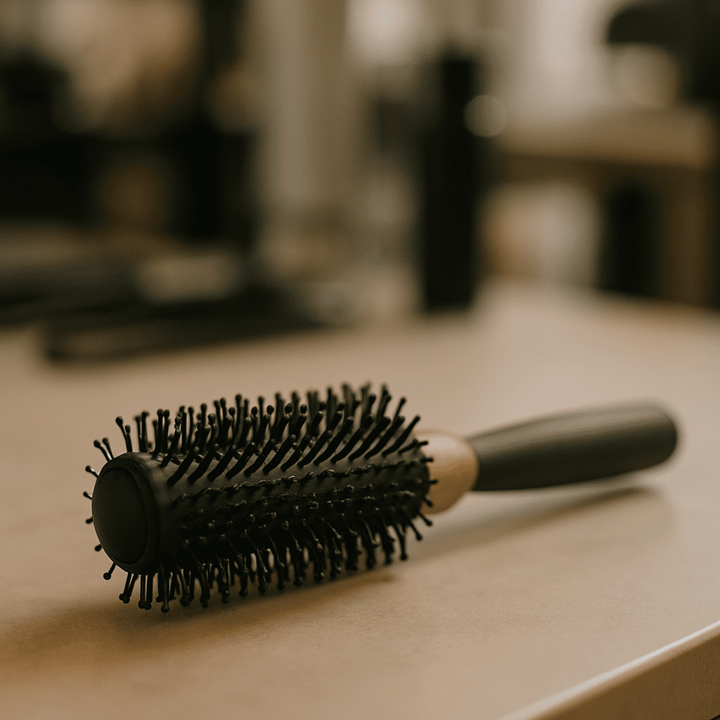 Cepillo utilizado en técnicas de peinado profesional